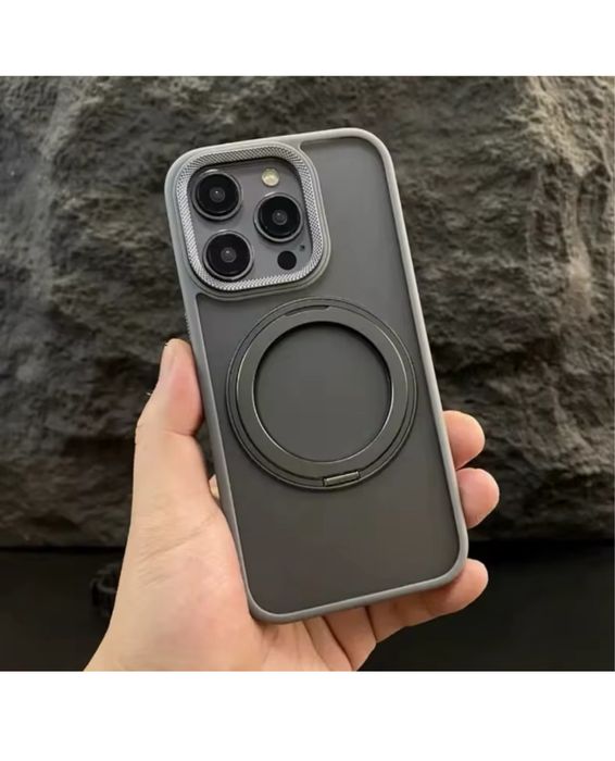 Iphone 15/16/PRO/MAX/PLUS- Husa Magsafe Camera Metalic Ring Detasabil