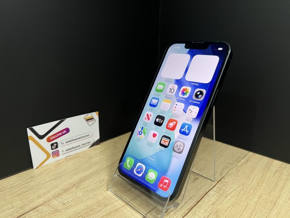 iPhone 14 128Gb Midnight Second-Hand Foarte Bun 3 ani garanție, Telefo
