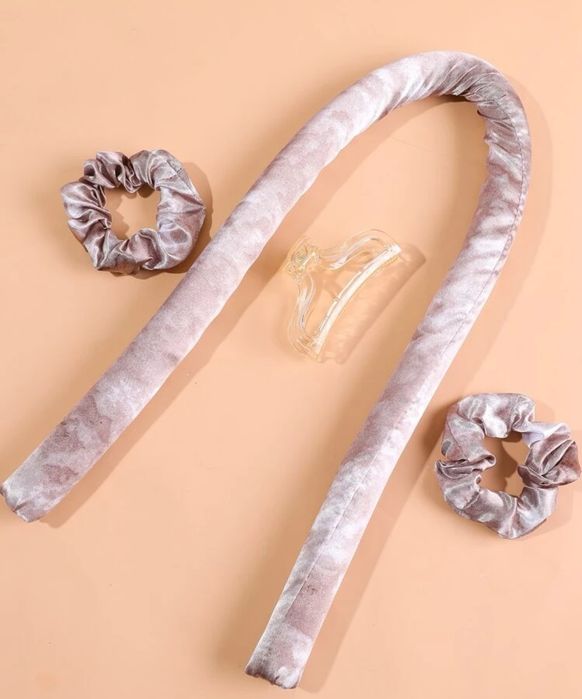 Set ondulator fara caldura pentru bucle naturale, bigudiu tip panglica