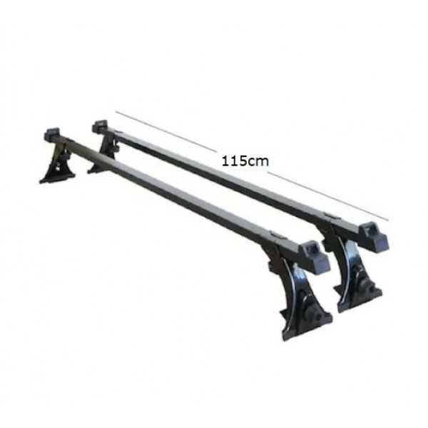 Универсални напречни греди за багажник, 115 см, 75 кг