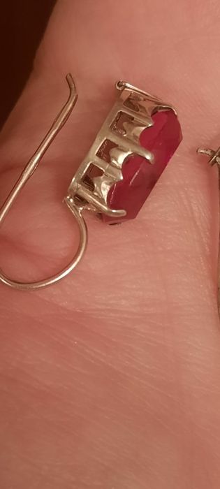 Серьги СССР, звезда, серебро 875