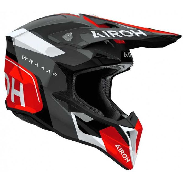 Мотокрос каска AIROH WRAAAP VISION Conquer RED Gloss Размери S,L,XL,2XL