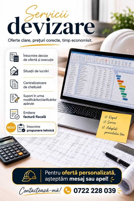 Servicii de devizare in constructii