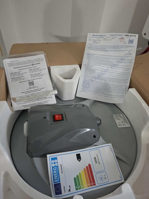 Продавам чисто нов хоризонтален бойлер Eldom 100л