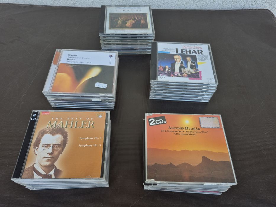 Vând 35 CD,muzica clasica Mahler, Wagner, Hayden, Verdi,Beethoven,Strauss,Schubert, Tschaikowsky,Brahms,Handel, Listz,Mendelssohn,Ravel