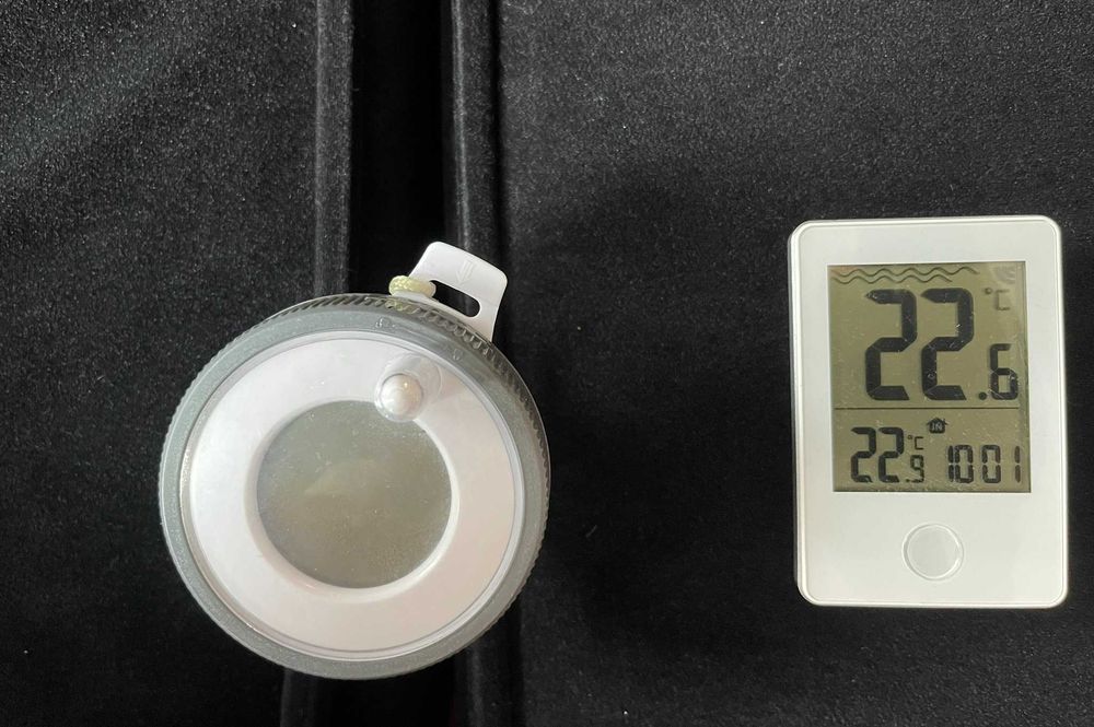 Statie cu termometru plutitor wireless apa piscina, ciubar, cada