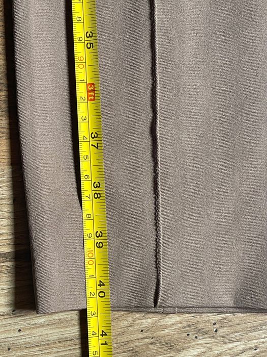 Pantalon dama bej elegant-casual drepti