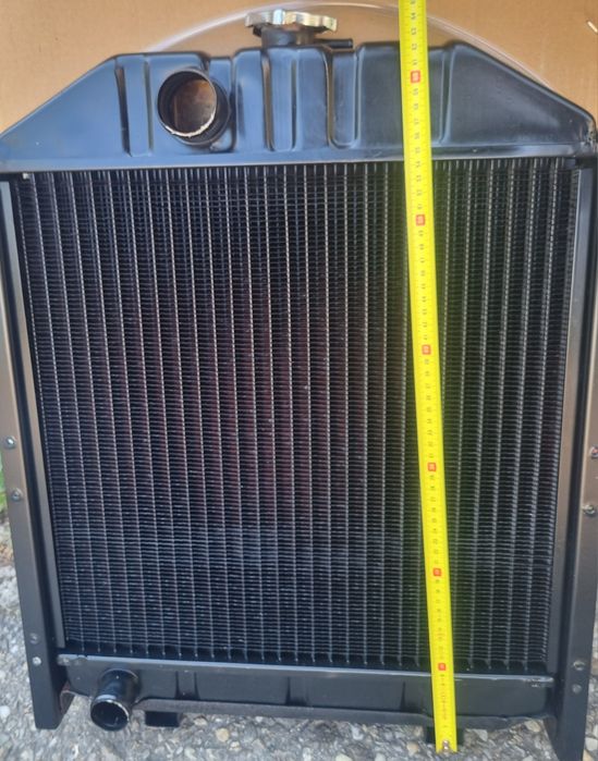 Radiator racire apa tractor Fiat U445 cupru,aluminiu, 4 randuri celule