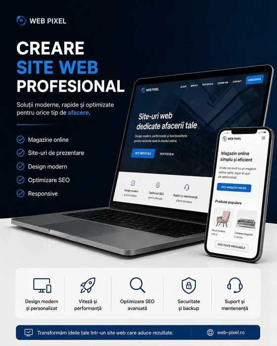 Creare Site Web & Magazin Online Profesional | Website de Prezentare