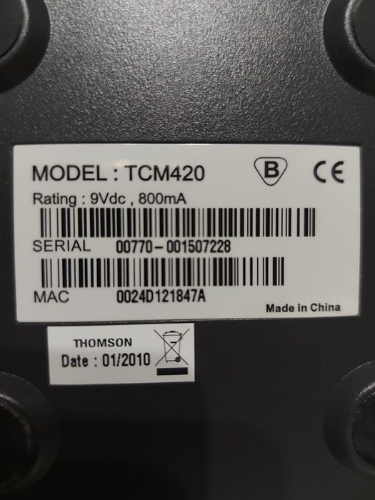 Модем Thomson для подключения интернет