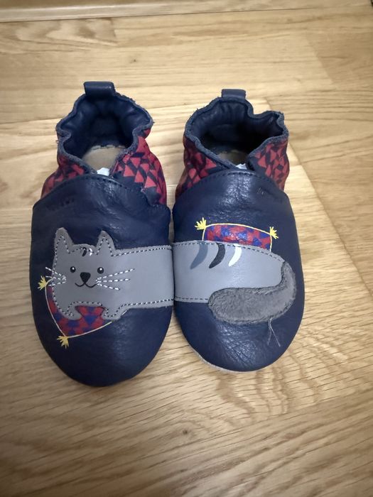 Pantofi de interior din piele naturala Robeez, 12-18 luni
