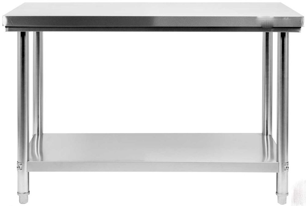 Masa inox cu rebord cu 1 poliță 160x70x85 cm,transport gratuit