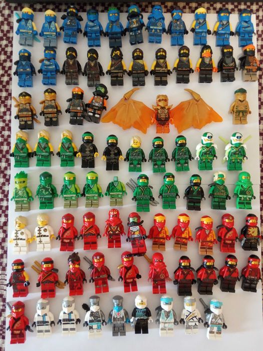 Colectie Minifigurine Lego Ninjago originale din toate timpurile,stare foarte buna