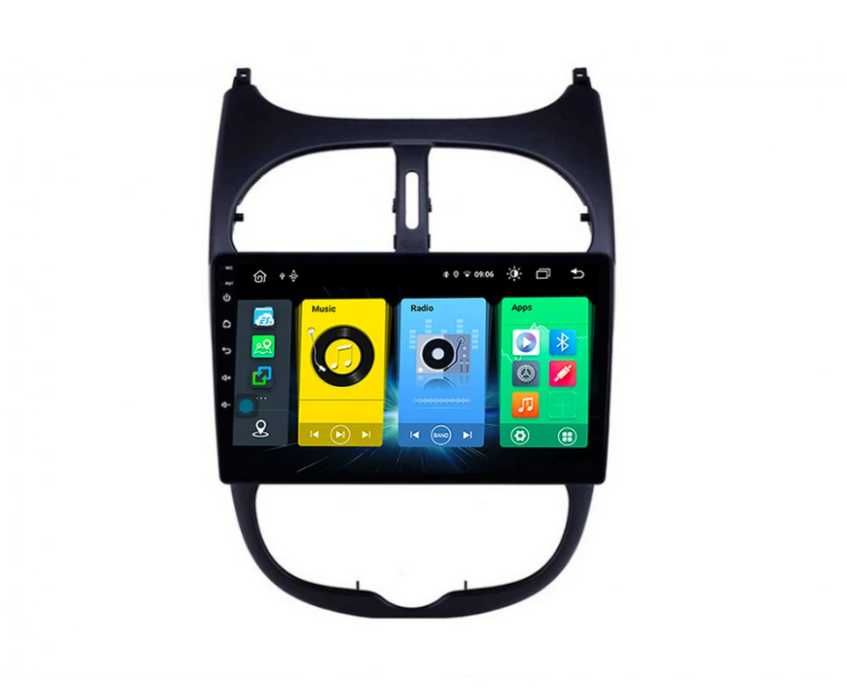 Мултимедия Android CarPlay за Peugeot 206 и Citroen CC ПОДАРЪК КАМЕРА