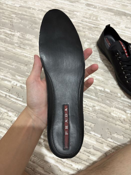 Кожаные кроссовки Prada Linea Rossa (Оригинал)