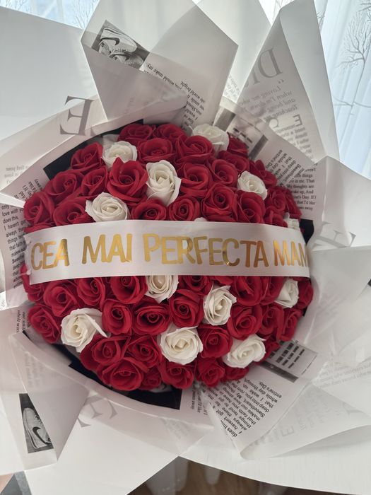 Buchet trandafiri de sapun/trandafiri regali