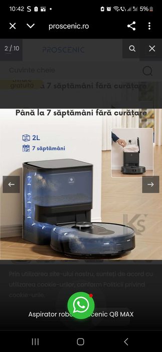 Aspirator robot Prosenic Q8 Max+ Nou