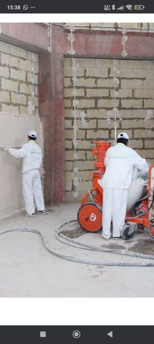 Выполняем штукатурка стен