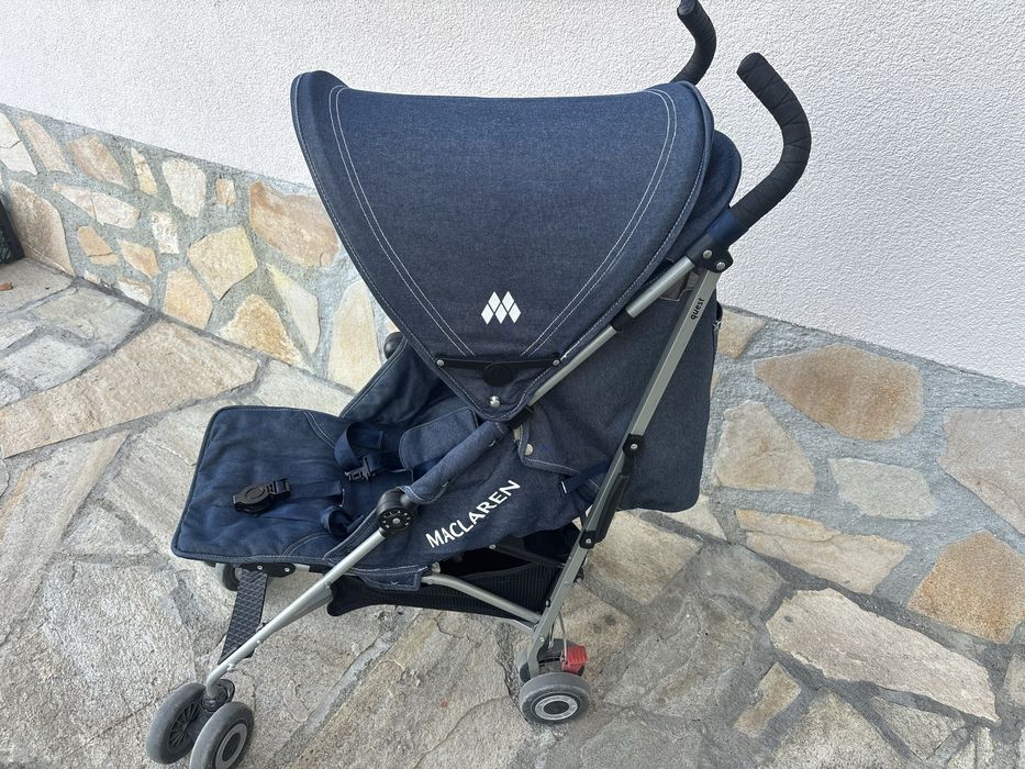 Количка Maclaren Quest denim +дъждобран и зимно чувалче