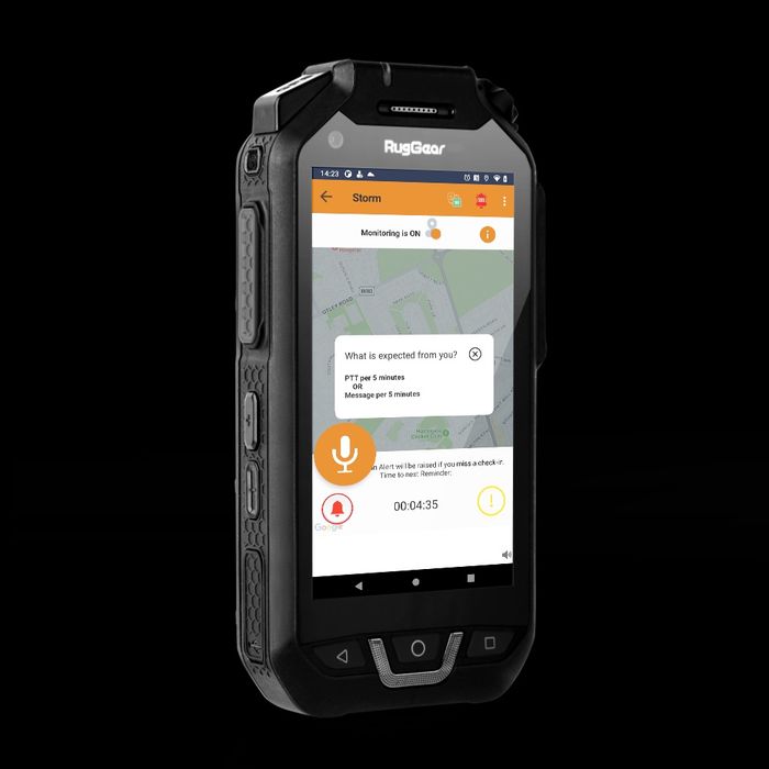 Ruggear 750 smartphone PTT