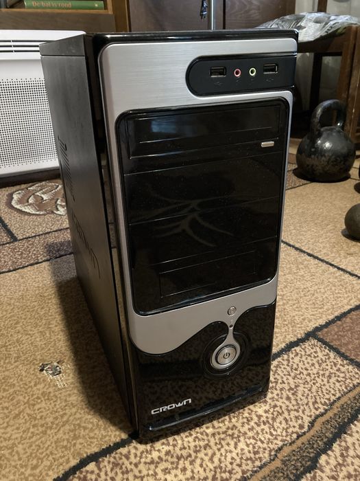 Корпус для компьютера ATX Crown черный