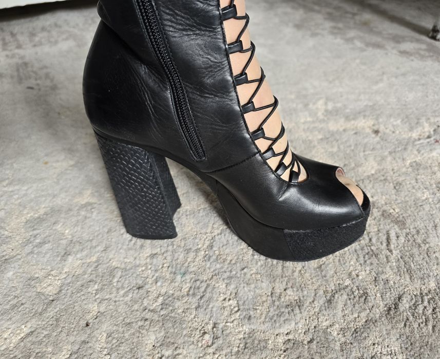 Боти-сандал, естествена кожа