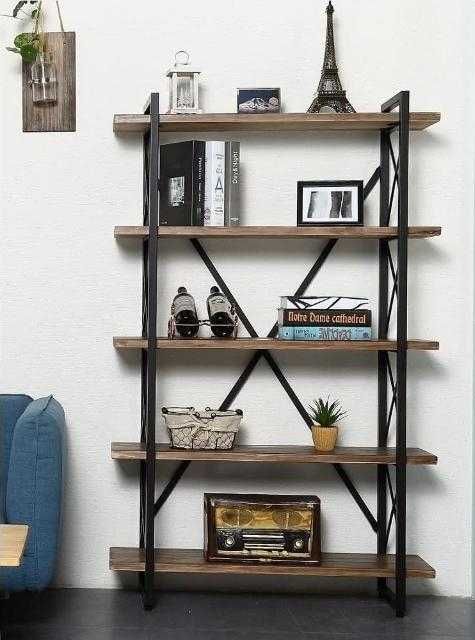 Американский стеллаж для хранения из кованого железа, ретро-гостиная