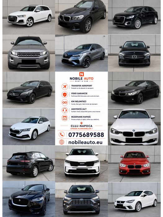 Închirieri Auto Cluj-Napoca | Rent a Car Cluj | Fără Garanție | Km Nelimitați | Transfer Aeroport | Mașini Premium