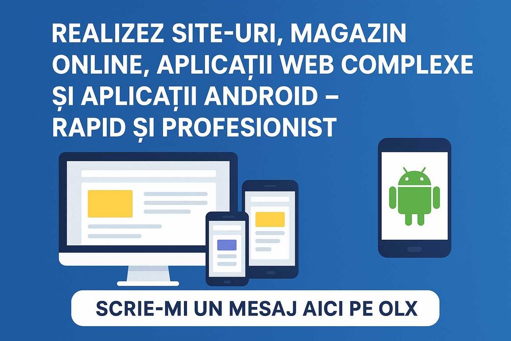Realizez site-uri profesionale pentru afaceri și proiecte personale.