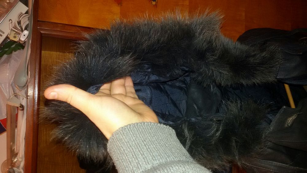 Haina piele gri inchis dama