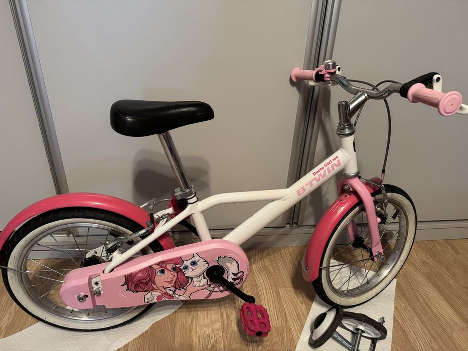 Bicicletă BTWIN Doctogirl 500 16'' fete 105 cm - 120 cm