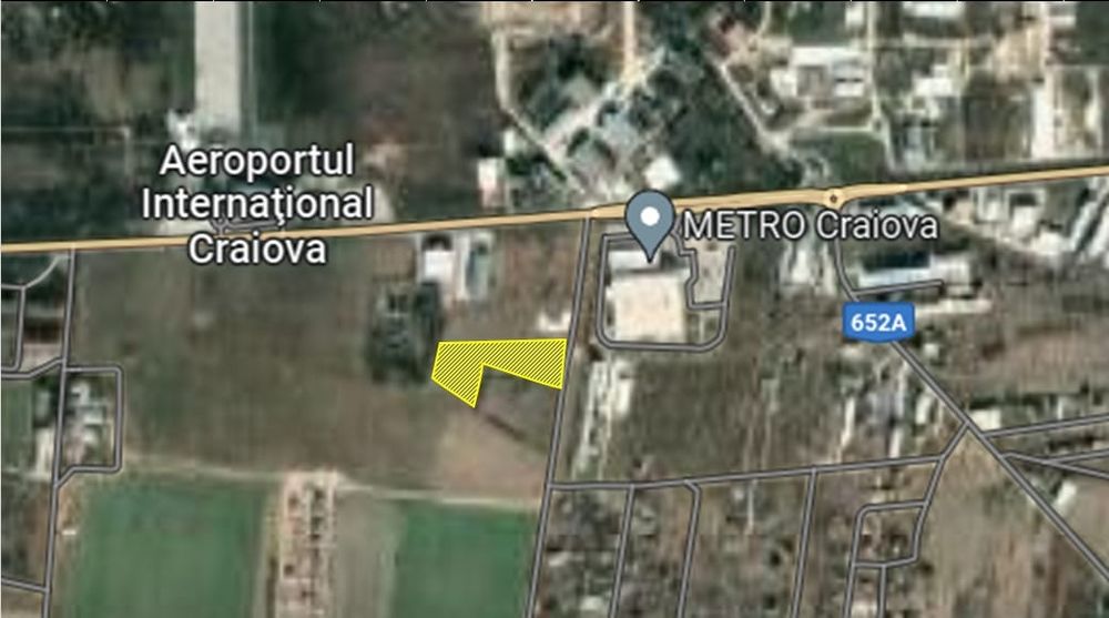Vand teren  lângă  Metro
Teren intravilan – Zona Metro, suprafață 12.418 mp – POT 80%, CUT 4.0