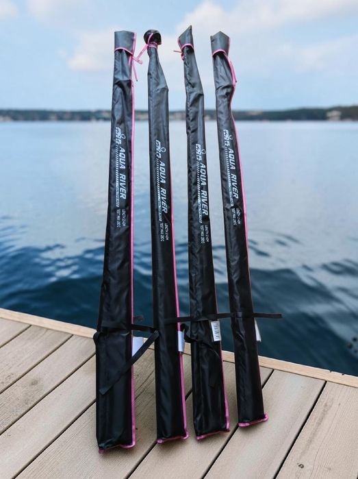 SET 4 Lansete carbon PROFL AQUA RIVER FR Feeder 2,40metri ACTIUME 280gr Pink