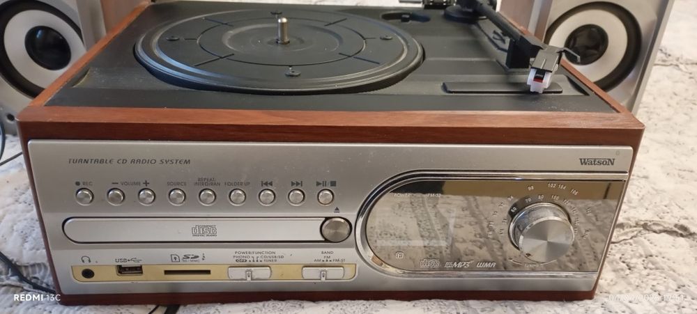 Pick-up Watson viniluri și CD, USB, 2 Boxe