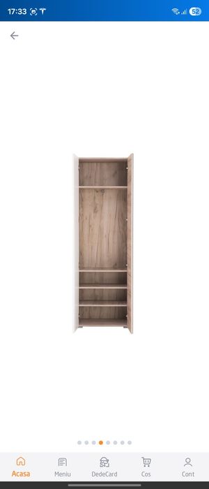 Vand Dulap hol cu oglinda si rafturi