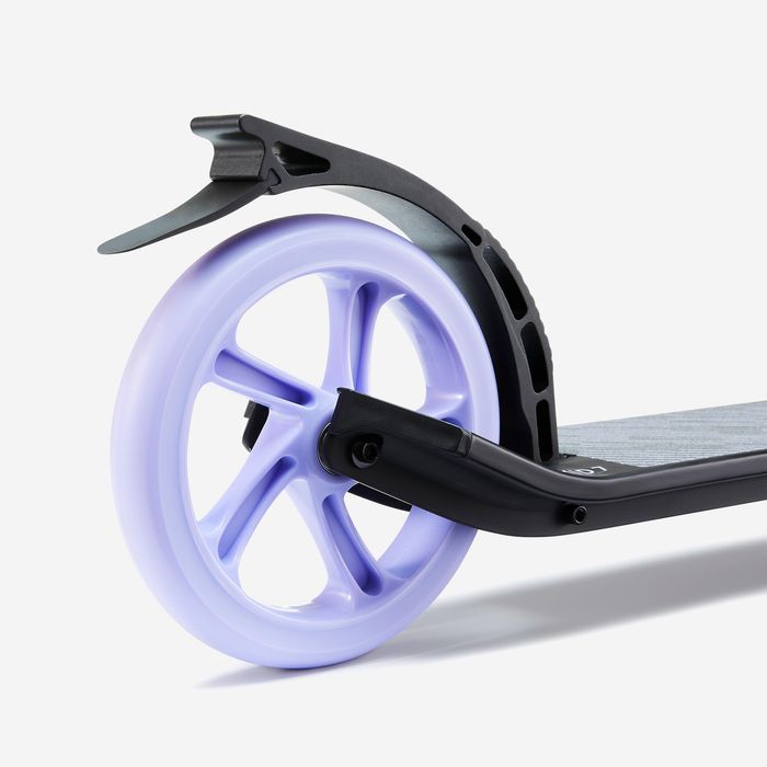 Trotinetă Mid 7 cu cric Negru-Mov - No - produs resigilat Decathlon