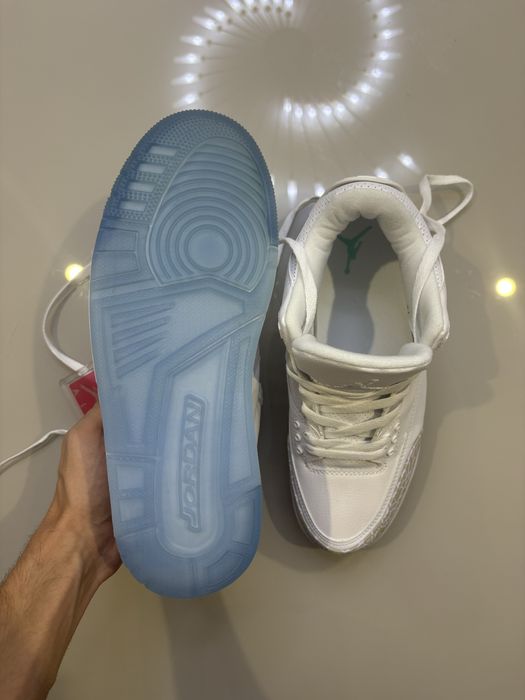 Adidasi Jordan 3 albi pure money marimea 42