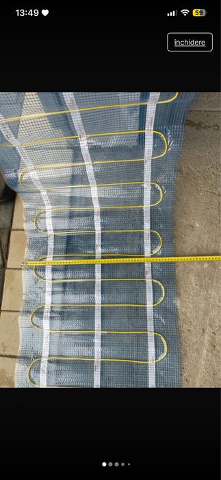 Covor de incalzire 150w încalzire electrică prin pardoseala Lungime 3,9 Lățime 50cm cablu de alimentare de 3m