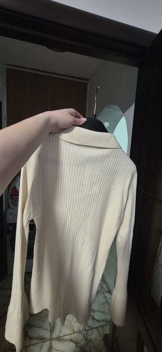 Cardigan dama lână bej