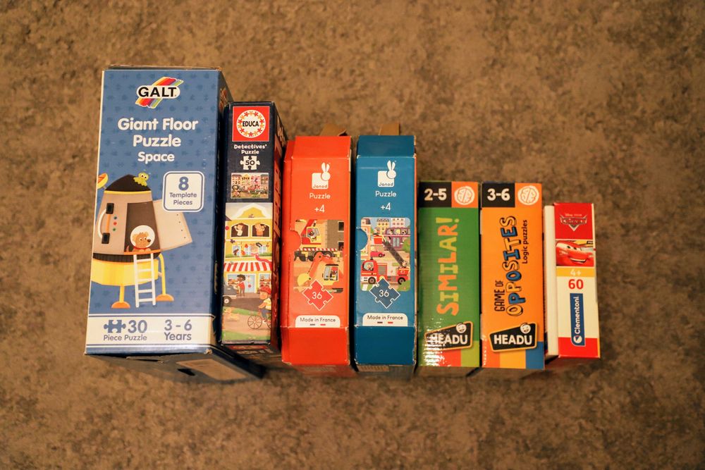 Детски пъзели 3+, 4+, 5+, 6+ Janod, Headu, Clementoni