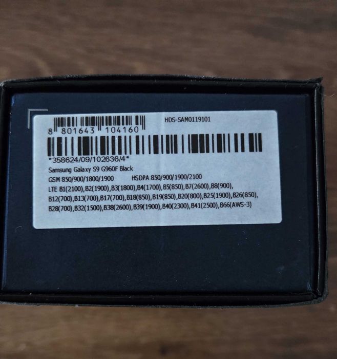 Vand Samsung S9 Edge