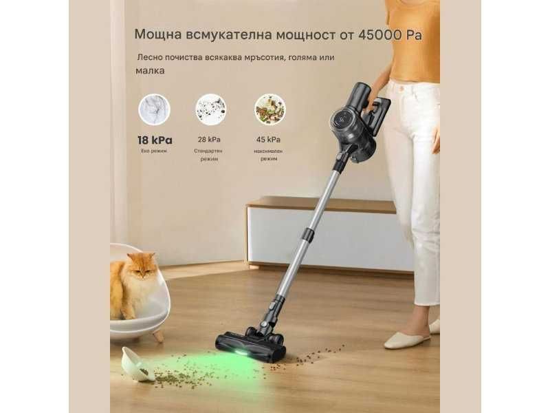 Вертикална Безкабелна Прахосмукачка Proscenic P13, 45 kPa