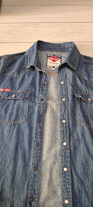 Риза от син деним lee cooper
