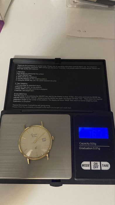 ceas aur 14K Garonne De Luxe 34.3mm