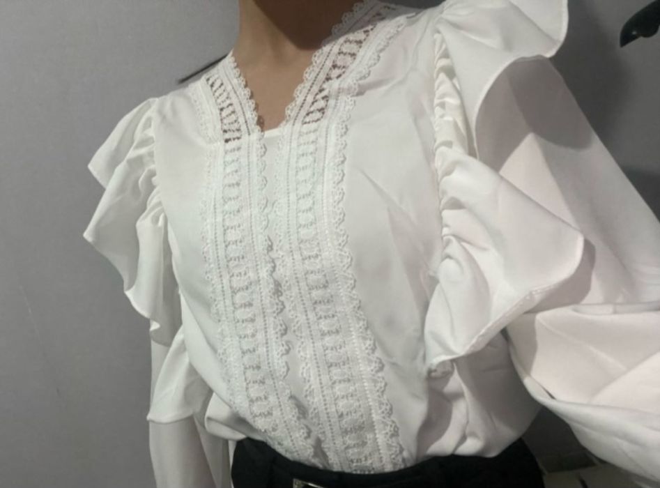 Новая белая блуза хлопок 100%
