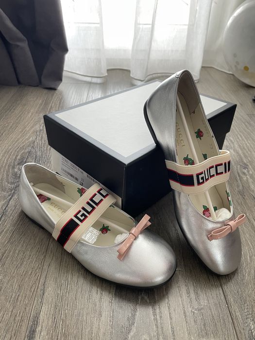 детски кожени балеринки GUCCI