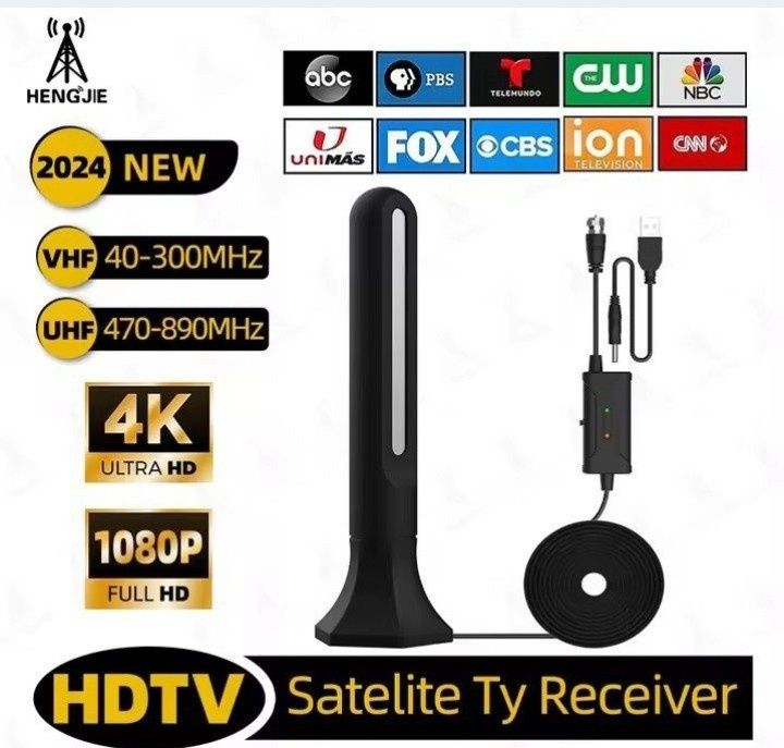 Antena TV Digitala HD cu Amplificator de Semnal,4K