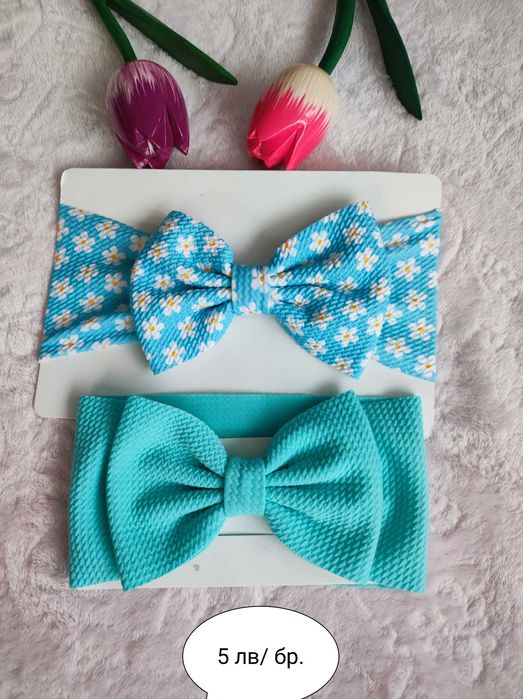 Нежни бебешки ленти за глава