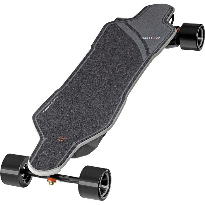 Skateboard Electric Exway Flex 2 Pro Hub 2520W, 50 km/h, 45 km autonomie, RGB, telecomandă, negru