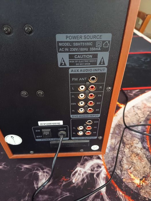 Subwoofer 50W cu Player Muzica MP3 USB SD Card Radio + Telecomanda de la Sistem Boxe 5.1 Serioux HT5100C